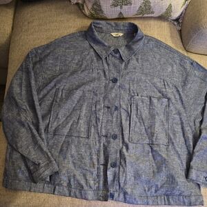 Women's Blue Casual Jacket